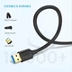 Цифровой кабель Ugreen US128 USB-A 3.0 - USB-A 3.0, 1m Black 10370 - изображение 5