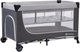 Кровать-манеж Kinderkraft Leody Grey (KCLEOD00GRY0000) (5902533917990) - зображення 1