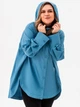 Ветровка с капюшоном женская Garne Milla 3042443 L-XL Синяя (GR2000003043644) - изображение 5