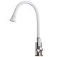Смеситель для кухни с гибким изливом Globus Lux WIEN SBT2-203SA-W07 однорычажный, нержавейка, белый - изображение 7