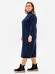 Платье миди осеннее женское Garne Brenda 3042488 2XL-3XL Синее (GR2000003046928) - изображение 3