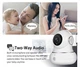 Бездротова Wi-Fi домашня камера безпеки Littlelf 1080P Indoor Pets Білий - зображення 7