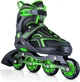 Регульовані роликові ковзани Torinx 2PM SPORTS для хлопчиків, кумедні ковзани для дітей. Чорний. - зображення 7