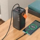 Внешний портативный аккумулятор Павербанк Borofone BJ66A 50000mAh 22.5W 2USB/1Type-C с быстрой зарядкой QC3.0+PD3.0 Black - изображение 3