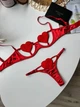 Комплект нижньої білизни з сердцяии SM2281jhh Simply sexy червоний S - зображення 7