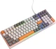 Ультракомпактна MAMBASNAKE K3 Pro Mini дротова 100-клавішна механічна клавіатура з RGB, кабель USB Type-C. Червоні світчі. Колір - Білий. Розкладка ( ENG - UA ) - зображення 8