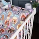 Простирадло на гумці в ліжечко дитяче MirSon 17-0661 Happy Dogs бязь 70x190+10 см (2200010068962) - зображення 4