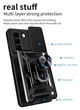 Чехол Camshield c кольцом-подставкой на Infinix Hot 50 (4G) X6882 / black - изображение 2