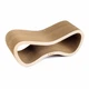 Когтеточка из картона усиленного с деревянным фасадом Cat Joy Fusion Beige 77x29x29 см - изображение 2