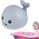 Игрушка детская для ванной Spray water bath toy кит с фонтаном, световыми и звуковыми эффектами на аккумуляторе зарядка от USB Серый - изображение 6