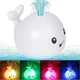 Игрушка детская для ванной Spray water bath toy кит с фонтаном, световыми и звуковыми эффектами на батарейках Белый - изображение 3