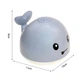 Игрушка детская для ванной Spray water bath toy кит с фонтаном, световыми и звуковыми эффектами на аккумуляторе зарядка от USB Серый - изображение 10