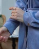 Жіноча сукня з замші Poliit 8944 блакитний 38 - изображение 10