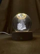 Ночник хрустальный шар 3D в ночной светильник в детскую для ребенка новогодний merry christmas Дед мороз Рождественская елка Рождество от USB - изображение 4