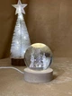Ночник хрустальный шар 3D в комнате ночной светильник в детскую для ребенка новогодний merry christmas Кролик Зайка Рождественская елка Рождество от USB - изображение 4