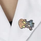Значок (пин) BROCHE брошь бижутерия Медицина Внутреннее ухо разноцветный BRGV114541 - изображение 5