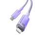 Кабель Baseus Explorer Series Fast Charging Cable with Smart Temperature Control Type-C to iP 20W 1m Purple (CATS010205) - изображение 6