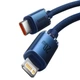 Кабель Baseus Crystal Shine Series Fast Charging Data Cable Type-C to iP 20W 2m Blue (CAJY000303) - изображение 6