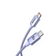 Кабель Baseus Crystal Shine Series Fast Charging Data Cable Type-C to Type-C 100W 1.2m Purple (CAJY000605) - зображення 3
