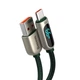 Кабель Baseus Display Fast Charging Data Cable USB to Type-C 66W 1m Green (CASX020006) - зображення 4