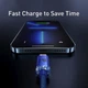 Кабель Baseus Crystal Shine Series Fast Charging Data Cable USB to iP 2.4A 2m Blue (CAJY000103) - изображение 4