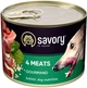 Влажный корм для собак Savory с четырьмя видами мяса 200 г - изображение 1