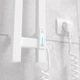 Полотенцесушитель электрический для ванной комнаты Зебра Дуэт Laris из стали на 3 перемычки с кнопочным регулятором таймером и правым подключением 105х1209 мм Белый (124-127-77700089) - изображение 6