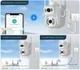 Уличная WiFi IP камера Besder A8Q 8Мп 2 независимых объектива белая - изображение 4