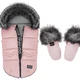 Конверт зимний Bair Alaska + варежки с мехом Розовый - изображение 1