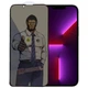 Защитное стекло Privacy 5D Anti-Static (тех.пак) для Apple iPhone 13 / 13 Pro / 14 / 16e /17e (6.1") Черный - изображение 2