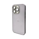 Захисний чохол-накладка AG Glass Matt Frame Color Logo для Apple iPhone 14 Pro Titanium Grey (AGMattFrameiP14PGrey) - зображення 1