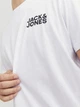 Футболка хлопковая длинная мужская Jack & Jones 12151955 M Белая с принтом (5715424111502) - изображение 4