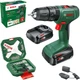 Аккумуляторная ударная дрель-шуруповерт Bosch EasyImpact 18V-40, 2 акб 2 Ah, з/у, набор принадлежностей в кейсе (06039D8109) - изображение 1