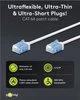 Патч-корд Goobay RJ45 UTP6a 1.0m patch Slim Ultra Flexi PoE+ Cu білий(75.07.4286) - зображення 6