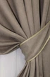 Комплект готовых штор VR-Textil Микровелюр SPARTA № 963ш Светлое какао 150х285 см 2 шт (30-766) - изображение 4