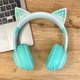Наушники с кошачьими ушками CATEAR JST-BT035C (White-Green) - изображение 2
