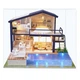 Румбокс Вилла с бассейном Интерьерный конструктор Cutebee Time Apartment DIY Dollhouse Kit DIY A-066 + музыкальный механизм - изображение 1