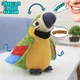 Іграшка папуга інтерактивна Parrot Talking повторює слова та махає крилами Зелений - зображення 2