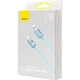 Кабель Baseus Crystal Shine Series Fast Charging Cable USB to Lightning 2.4A 1.2m CAJY001103 Blue - зображення 5