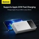 Портативная батарея Powerbank Baseus Star-Lord Digital Display Fast Charge 20000mAh 22.5W PPXJ080002 White - изображение 8