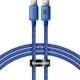 Кабель Baseus Crystal Shine Series Fast Charging Cable Type-C to Type-C 100W 1.2m CAJY000603 Blue - изображение 1