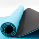 Килимок для йоги та фітнесу + чохол (мат, каремат спортивний) OSPORT Yoga ECO Pro 6мм (n-0007) Бірюзово-чорний - зображення 3