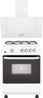 Плита газовая ELEYUS CUBA 6001 EF WH + Вытяжка Jantar VRT 650 LED 60 WH (комплект) - изображение 1