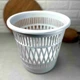 Пластиковая корзина для бумаги 10 л, офисная корзина Белая - изображение 2
