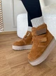 Женские зимние угги ShoesBand Рыжие натуральная замша на липучках 38 (24,5 см) (S39181з) - изображение 3