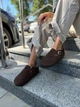 Жіночі зимові клогі ShoesBand Шоколадного кольору натуральна замша закриті на хутрі 41 (26,5 см) (S99231-1з) - зображення 2