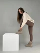 Женские зимние угги ShoesBand Темно-бежевые натуральная кожа 37 (24 см) (S74001-7з) - изображение 6
