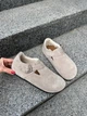 Жіночі зимові клогі ShoesBand Колір латте натуральна замша закриті на хутрі 36 (23,5 см) (S99231з) - зображення 5