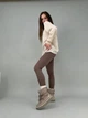 Женские зимние угги ShoesBand Темно-бежевые натуральная кожа 37 (24 см) (S74001-7з) - изображение 7