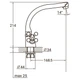 Змішувач AQUATICA PL 1/2" для кухні Г-гусак на гайці PL-4B255C (9777120) - изображение 2